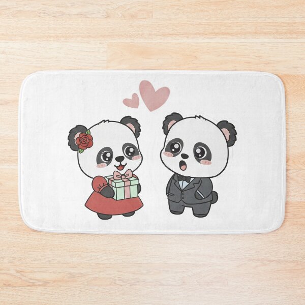 Item preview, Two Cute lovely pandas falls in love, a gentle and friendly panda. designed and sold by Sun Rise.