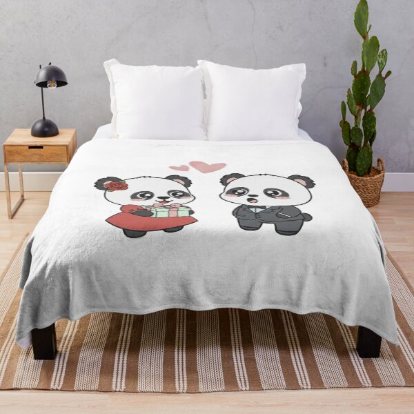 Item preview, Two Cute lovely pandas falls in love, a gentle and friendly panda. designed and sold by Sun Rise.