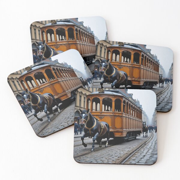 Item preview, Horse Tram designed and sold by AwesomeDigiShop.