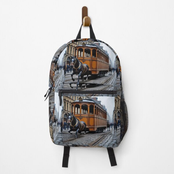 Aperçu de l'œuvre Tramway hippomobile créée et vendue par AwesomeDigiShop.