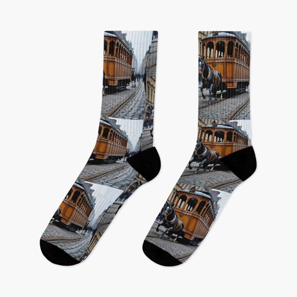 Item preview, Horse Tram designed and sold by AwesomeDigiShop.
