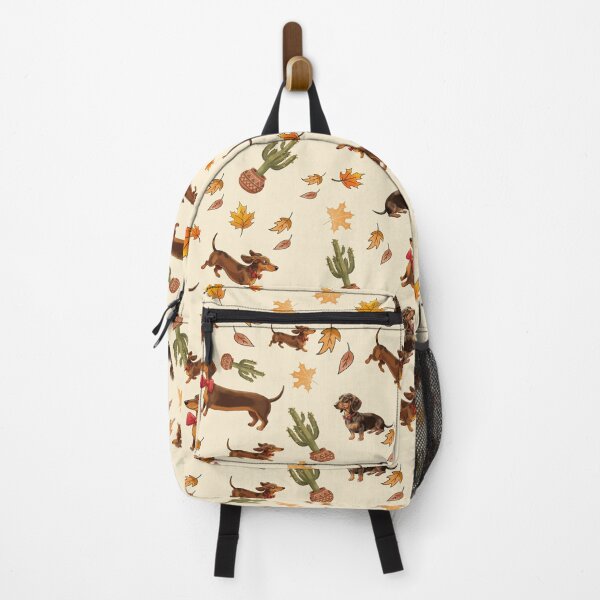 Item preview, Dachshund and leaves designed and sold by The Curious Cow.