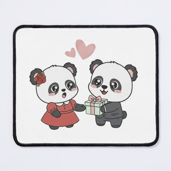 Item preview, Two Cute lovely pandas falls in love, a gentle and friendly panda. designed and sold by Sun Rise.