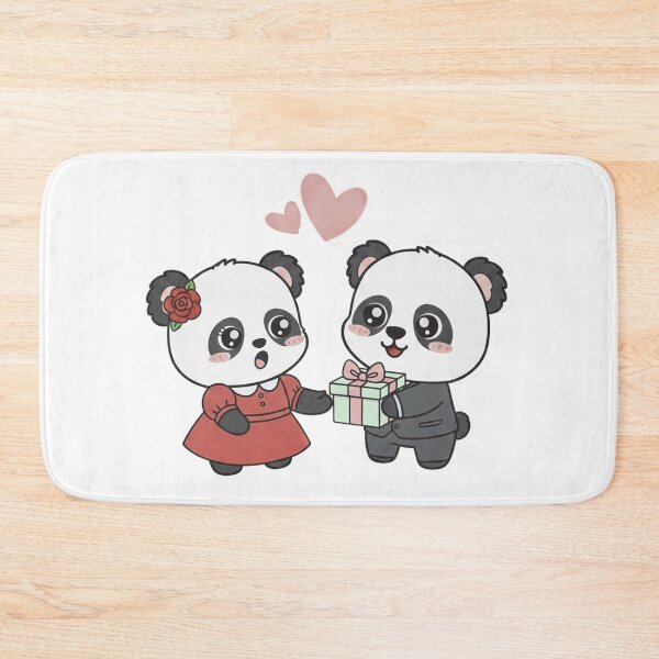 Item preview, Two Cute lovely pandas falls in love, a gentle and friendly panda. designed and sold by Sun Rise.