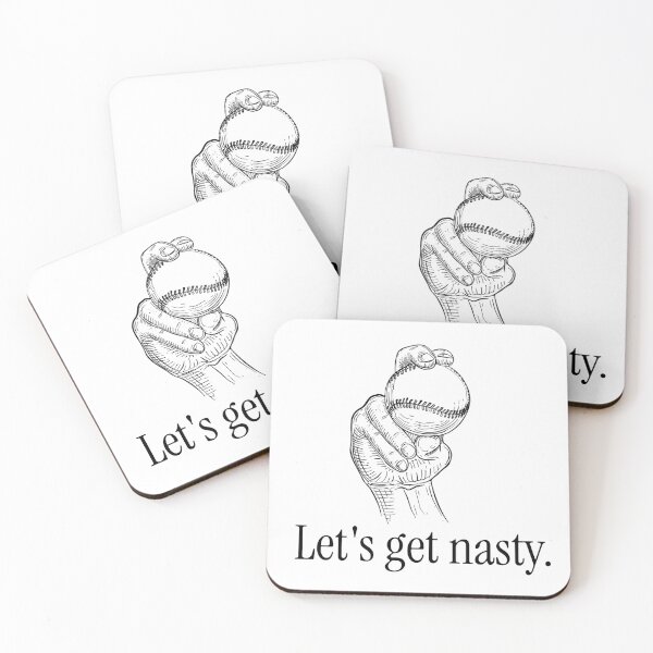 Item preview, Let's Get Nasty baseball pitching grip designed and sold by The Sporty Nerd.