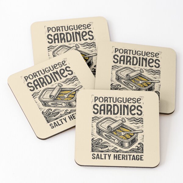 Item preview, Portuguese Sardines Salty Heritage - Vintage Art Nouveau Art designed and sold by Czuk Designs.