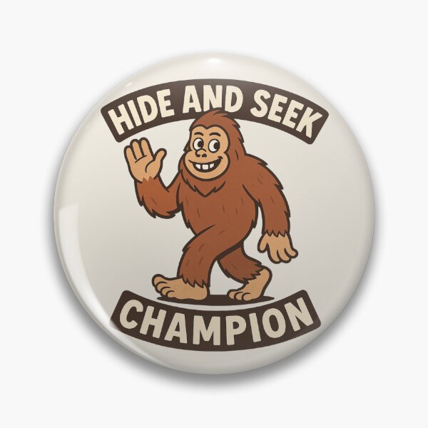 Item preview, Bigfoot Hide and Seek Champion – Funny Retro Sasquatch T-shirt  Design designed and sold by Eclipse 3699.