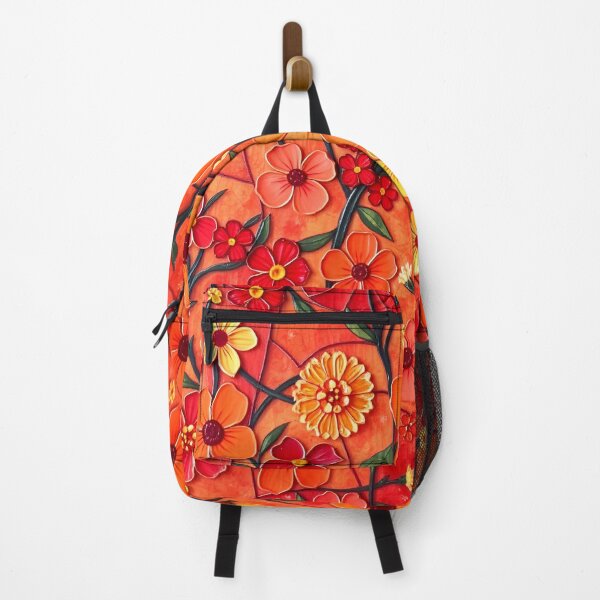 Item preview, Bold Orange Little Flowers designed and sold by Sachie's Studio.