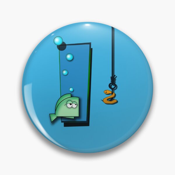Item preview, Here Fishy Fishy – Cute Fishing Humour designed and sold by Mark Malinowski.