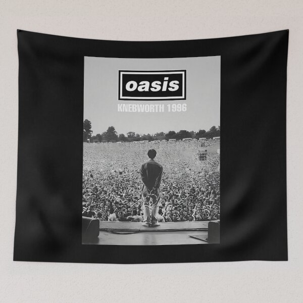 Item preview, Minimalist Concert O A S I S Black And White designed and sold by MENIMESHOP.