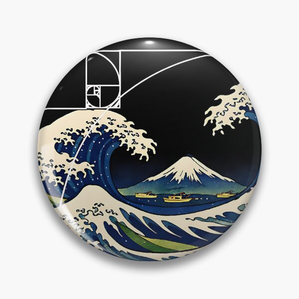 Item preview, The Great Wave Fibonacci Golden Ratio designed and sold by emilydabblese.