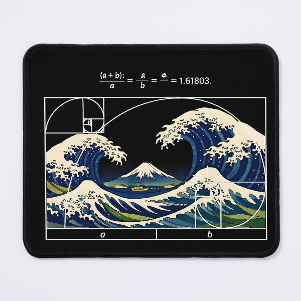Item preview, The Great Wave Fibonacci Golden Ratio  designed and sold by emilydabblese.