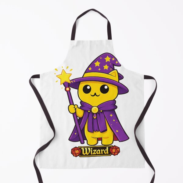 Item preview, Fantasy Wizard Cat Cartoon Illustration designed and sold by MeepleCats.