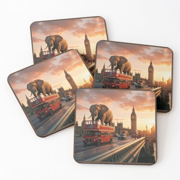 Item preview, Elephant Takes the Bus in London designed and sold by Tridentulus.