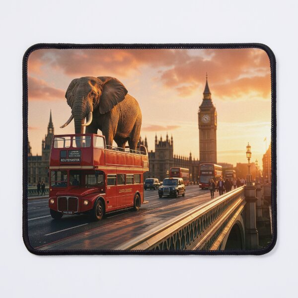 Item preview, Elephant Takes the Bus in London designed and sold by Tridentulus.