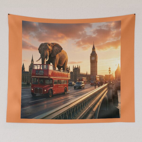 Item preview, Elephant Takes the Bus in London designed and sold by Tridentulus.