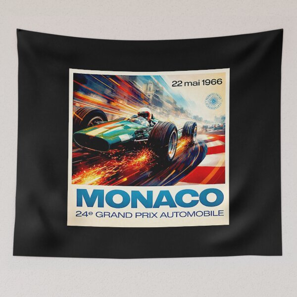 Item preview, Vintage Monaco Grand Prix 1966 Poster Variation #2 designed and sold by Helios Be. Lavsh.