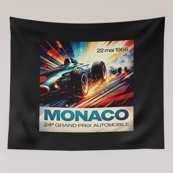 Item preview, Vintage Monaco Grand Prix 1966 Poster Variation #3 designed and sold by Helios Be. Lavsh.