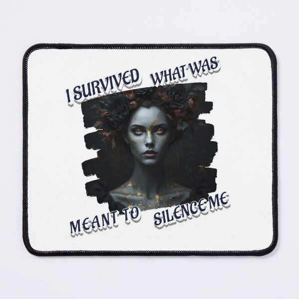 Item preview, I Survived What Was Meant To Silence Me – Trauma Survivor Empowerment Gothic Art designed and sold by TheCleverSkull.