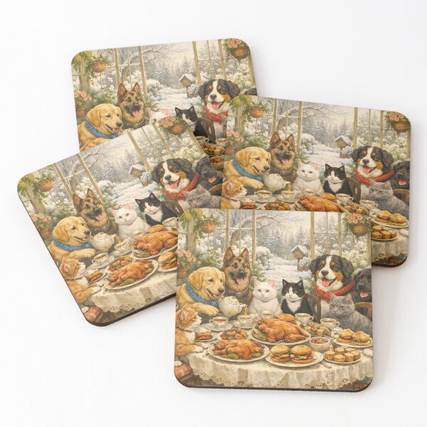 Item preview, Greenhouse Pets Dinner Party designed and sold by M-Y-A-R-T-.