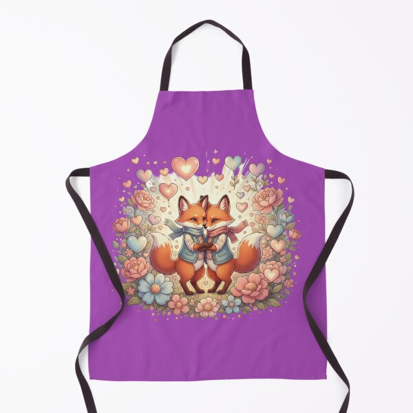 Artikelvorschau, Niedliche Fuchs-Pärchen-Illustration – Design mit süßen Herzen entworfen und verkauft von Bittor18.