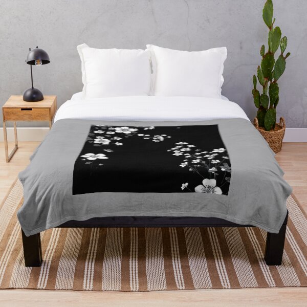 Item preview, Black and White Floral Little Flowers designed and sold by Sachie's Studio.