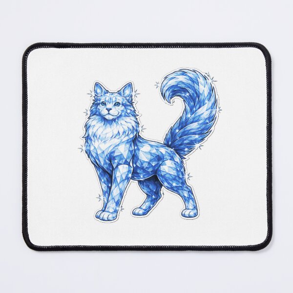Item preview, Blue Crystal Forest Cat Longhair designed and sold by CLOUTKULT.