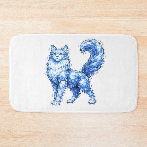 Artikelvorschau, Blaue Kristall Waldkatze Langhaar entworfen und verkauft von CLOUTKULT.