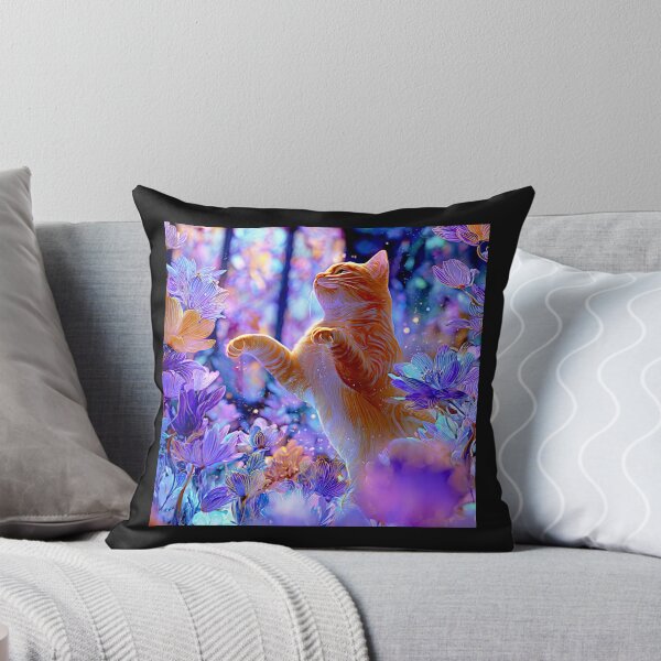 Item preview, Magical Cat in Enchanted Garden designed and sold by Helios Be. Lavsh.