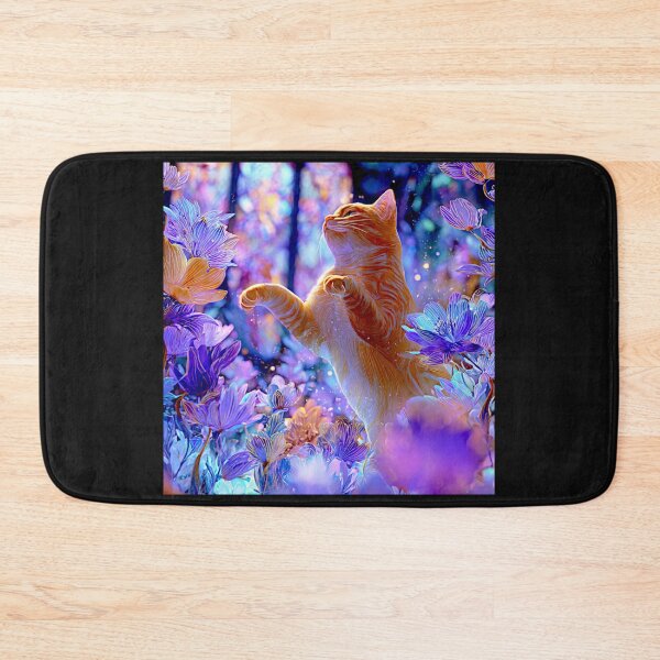 Item preview, Magical Cat in Enchanted Garden designed and sold by Helios Be. Lavsh.