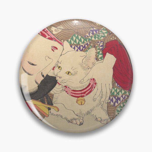 Item preview, Teasing the Cat (Japanese, Meiji period, 1888) Woodblock Print; ink and color on paper designed and sold by dgelpicmdRB.