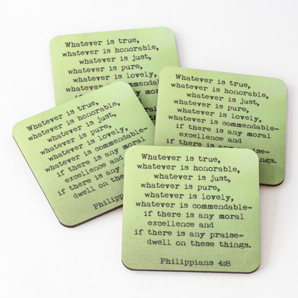 Item preview, Philippians 4:8 designed and sold by di-Vera-Rosati.