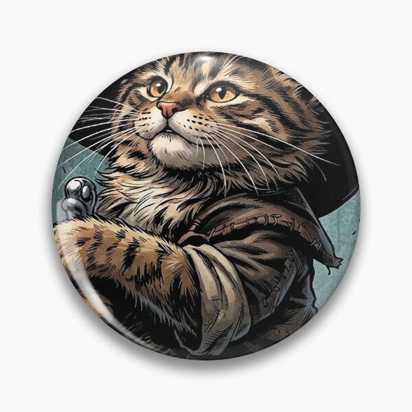 Item preview, Brave Warrior Cat with Sword and Hat designed and sold by Mistermike248.