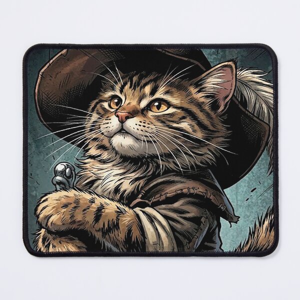 Item preview, Brave Warrior Cat with Sword and Hat designed and sold by Mistermike248.