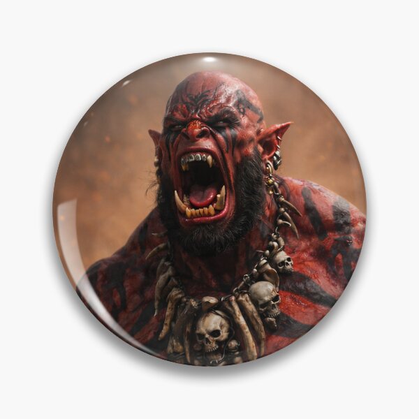 Item preview, Red War Orc in a Blood Frenzy designed and sold by CorpusErectus.