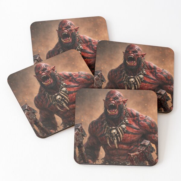 Item preview, Red War Orc in a Blood Frenzy designed and sold by CorpusErectus.