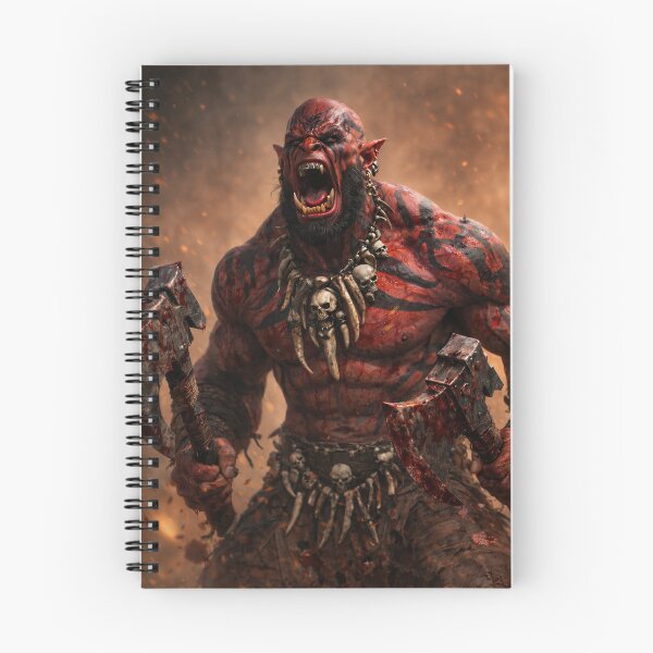 Item preview, Red War Orc in a Blood Frenzy designed and sold by CorpusErectus.