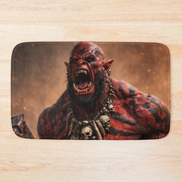 Item preview, Red War Orc in a Blood Frenzy designed and sold by CorpusErectus.