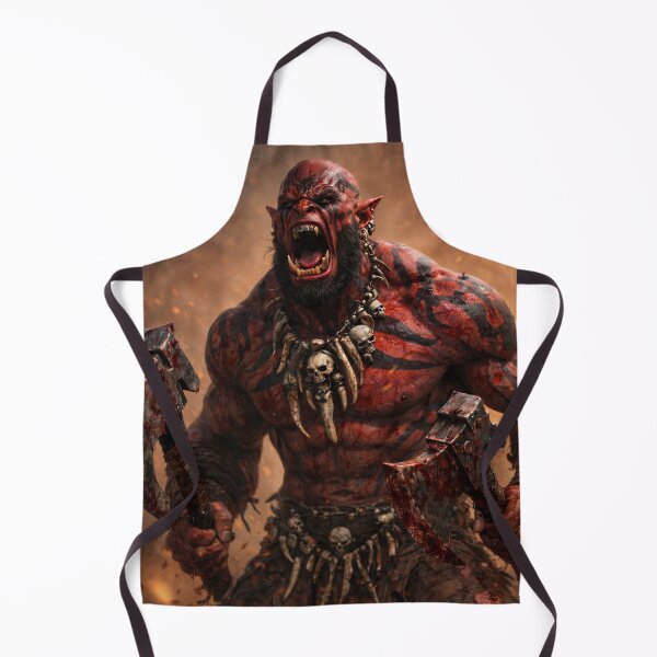 Item preview, Red War Orc in a Blood Frenzy designed and sold by CorpusErectus.