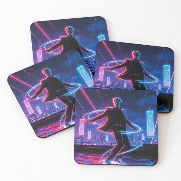 Item preview, King of Pop Neon Dance Legend Illustration designed and sold by SHOCAMPOS DESIGNS .