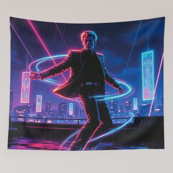 Item preview, King of Pop Neon Dance Legend Illustration designed and sold by SHOCAMPOS DESIGNS .
