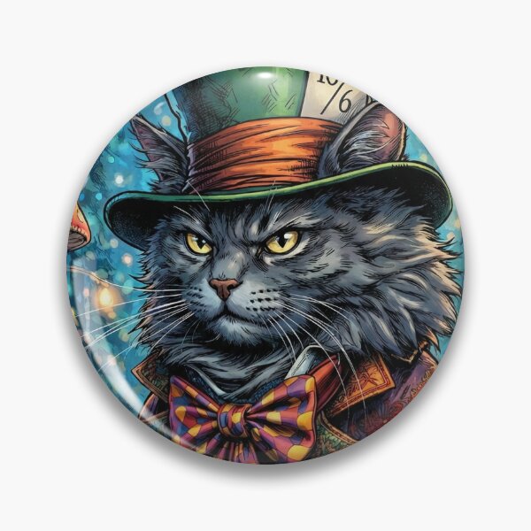Item preview, Mad Hatter Cat at a Fancy Tea Party designed and sold by Mistermike248.