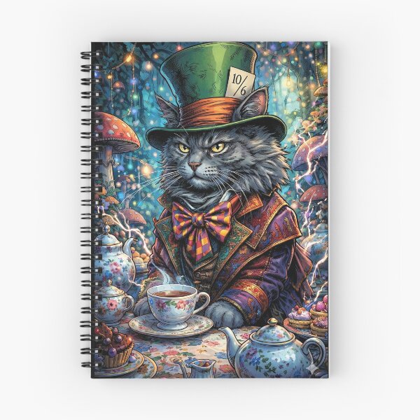 Item preview, Mad Hatter Cat at a Fancy Tea Party designed and sold by Mistermike248.