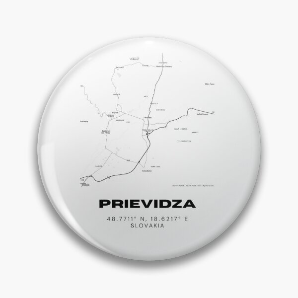Item preview, Prievidza City Map – Minimal Street Map Art of Prievidza, Slovakia designed and sold by RM-Journey.