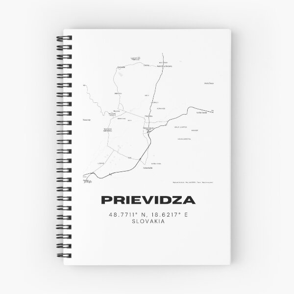Item preview, Prievidza City Map – Minimal Street Map Art of Prievidza, Slovakia designed and sold by RM-Journey.