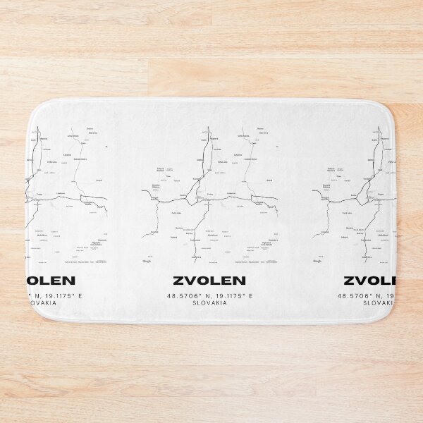Item preview, Zvolen City Map Print – Modern Minimal Map of Zvolen, Slovakia designed and sold by RM-Journey.