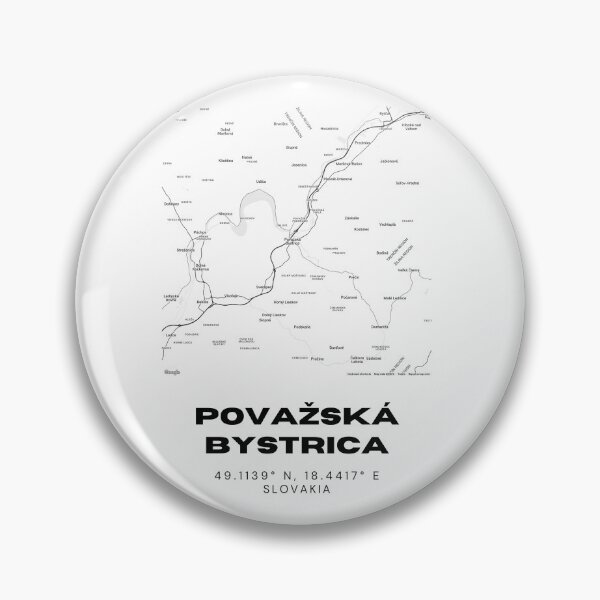 Item preview, Považská Bystrica Map – Minimalist City Map Art, Slovakia designed and sold by RM-Journey.