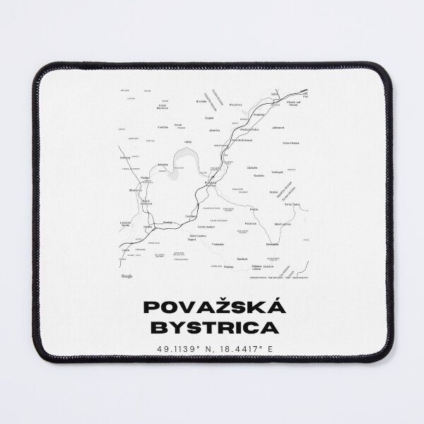 Item preview, Považská Bystrica Map – Minimalist City Map Art, Slovakia designed and sold by RM-Journey.