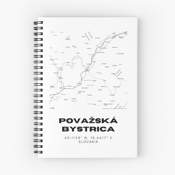 Item preview, Považská Bystrica Map – Minimalist City Map Art, Slovakia designed and sold by RM-Journey.