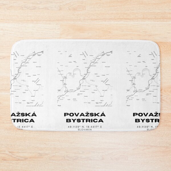 Item preview, Považská Bystrica Map – Minimalist City Map Art, Slovakia designed and sold by RM-Journey.